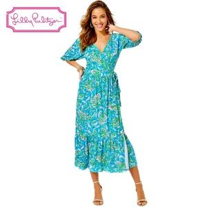 LILLY PULITZER Brantley Midi Wrap Dress